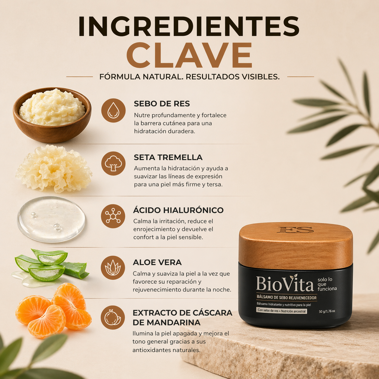 BioVita® Bálsamo Sebo de Res